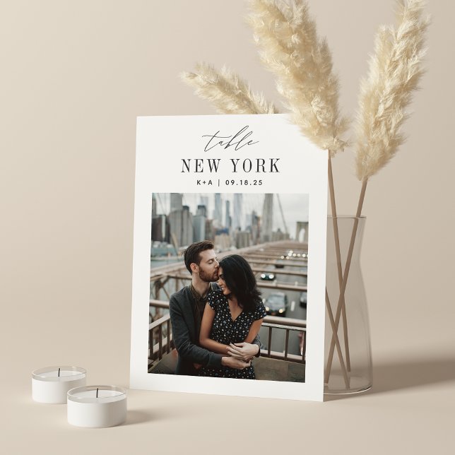 Bordsnumret Bröllop Travel Destination Photo (målb (5x7 travel photo table numbers)