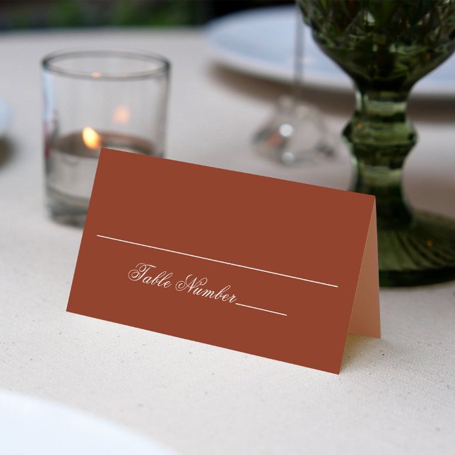 Bordsnumret Burgundy Bröllop Guest Placeringskort (Burgundy table number place card.)