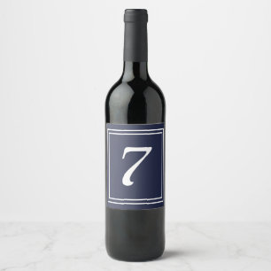 Bordsnumret chic Vin-etikett Vinflaska Etikett