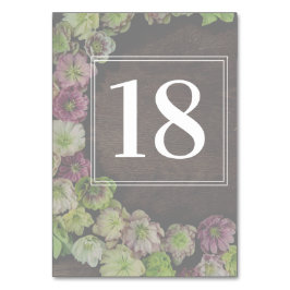 Bordsnumret CLASSIC Garden Hellebore Wood Bordsnummer
