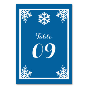 Bordsnumret Crystal Snowflake-julnummer Bordsnummer