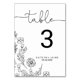 Bordsnumret Daety Elegance Bordsnummer