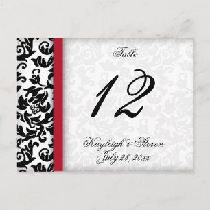 Bordsnumret Damask Delight Vykort