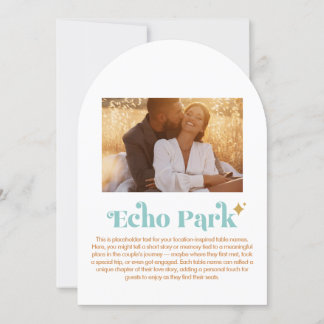 Bordsnumret Echo Park Inbjudningar