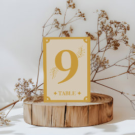 Bordsnumret Elegance Modern Vintage Inbjudningar