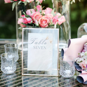 Bordsnumret elegant bröllop vita duvor