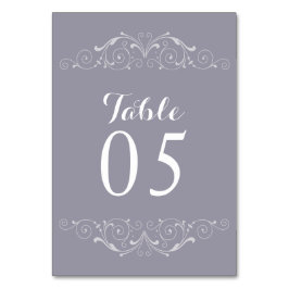 Bordsnumret elegant Vintage bröllop Bordsnummer