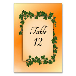 Bordsnumret Fall Vines Bordsnummer