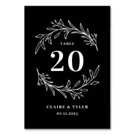 Bordsnumret finare Initialer EDITABLE FÄRG Bordsnummer