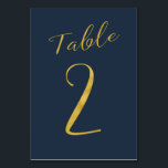 bordsnumret för marin elegant i bröllop vid glitte bordsnummer<br><div class="desc">Faux guld foil formella calligraphy-skript bröllopsmottagningskort bord. Den blå bakgrunden färg i flottan är redigerbar. Du kan ändra den när du trycker på knappen CUSTOMIZE. Du hittar hela nummerserien ( 1 - 50) här: http://bit.ly/2sLMaFh Om du behöver hjälp kontaktar du mig genom butiken nedan.</div>