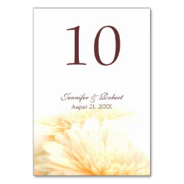 Bordsnumret Golden Blommigt Bordsnummer