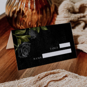Bordsnumret Gothic Black Ro Bröllop Placeringskort
