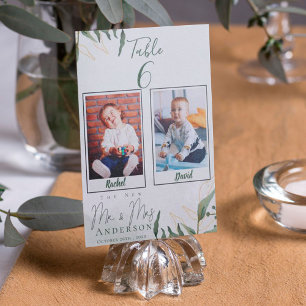 Bordsnumret Groom Bröllop Tack Kort