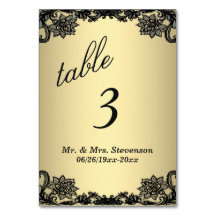 Bordsnumret guld Snöre