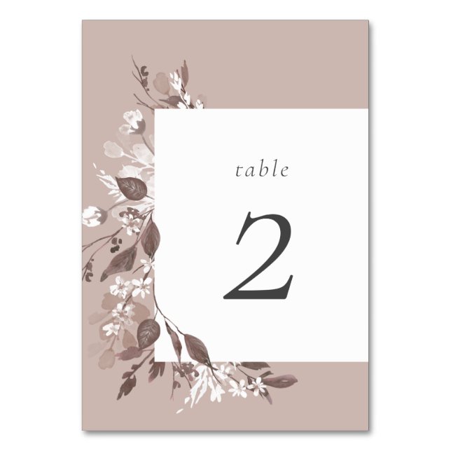 Bordsnumret Höst Flora Bordsnummer (Framsidan)