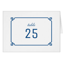 Bordsnumret Lapis Blue Deco Chic Hälsningskort