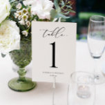 Bordsnumret Lexury Bröllop Calligraphy Script<br><div class="desc">Bordsnummer i Luxury Bröllop: Dessa bordsnummer i bröllop har elegant-kalligrafi för lyxigt utseende. Ändra namn och bröllop eller händelsemedatum vid grund. Det du ändrar på den ena sidan ändras automatiskt på den andra.</div>