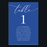 Bordsnumret Marseille Bleu Minimalist Seattle Bordsnummer<br><div class="desc">Vackert,  elegant,  modernt och minimalistiskt bordsnummer kort. Helt anpassade. **NOTERA: Om du vill beställa måste du helt enkelt justera bordsnumret och namn. Lägg sedan till varje nummer i kundvagnen separat. Checka ut gången som du är avslutat.</div>