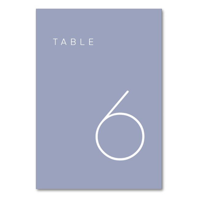 Bordsnumret Modern minimalist Lavender Lila - flik Bordsnummer (Framsidan)