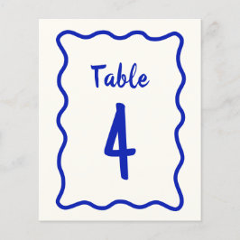 Bordsnumret Möhippa för Vågigt för handskriven fe