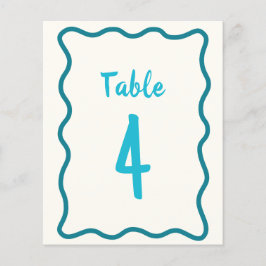 Bordsnumret Möhippa för Vågigt för handskriven fe