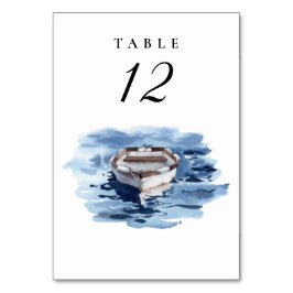 Bordsnumret Nautical Paddle Boat Bröllop Bordsnummer