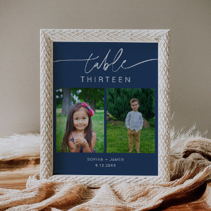 BORDSNUMRET NEVE Navy Blue Child Photos 8 x 10 Poster