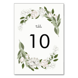 Bordsnumret om Elfenbenskusten och Bröllop Sprigs Bordsnummer
