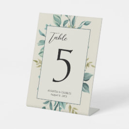 Bordsnumret Personlig för ljusformell Blommigt