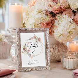 Bordsnumret Quinceanera, Blommigt