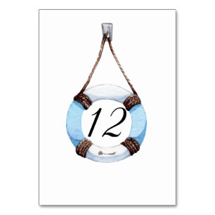 Bordsnumret Ring i Nautisk sjöbåt Life Bröllop Bordsnummer