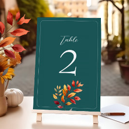 Bordsnumret Rustic Fall Wedding Bordsnummer