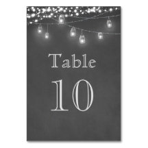 Bordsnumret Rustic Mason Burk String Ljus