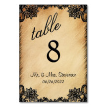 Bordsnumret Rustic Snöre