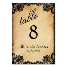 Bordsnumret Rustic Snöre Bordsnummer