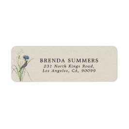 Bordsnumret Secret Garden WildFlowers Returadress Etikett