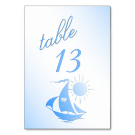 Bordsnumret Segelteater Bordsnummer