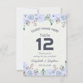 Bordsnumret Ställe vid blommigt Bröllop/Escort Inbjudningar