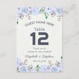 Bordsnumret Ställe vid blommigt Bröllop/Escort Inbjudningar