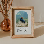BORDSNUMRET STELLA Minimalist Photo 5x7 Inbjudningar<br><div class="desc">Upptäck vår Stella Collection-allyr, som är noggrant utformad för att infektera din babydusch med en luft av modern minimalism och en aning edgy sofistikering. Designad för att sömlöst blanda bohemisk charm med tidlös elegans, garanterar denna mångsidiga samling att upphöja estetiken i vilken stil babydusch som helst och förvandla firande till...</div>