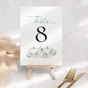 Bordsnumret Teal Bröllop Blommigt