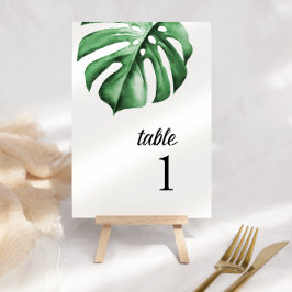 Bordsnumret Tropical Grey Handflatan Bordsnummer
