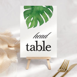 Bordsnumret Tropical Grey Handflatan Head Bord Bordsnummer