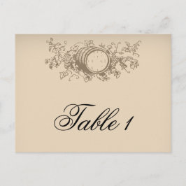 Bordsnumret vintage Winery Vykort