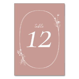 Bordsnumret Wildblomme Wandei Elfenbenskusten Bröl Bordsnummer