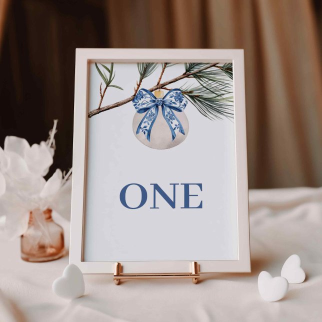 Bordsnumret Winter Chinoiserie Bow Möhippa Bordsnummer (Skapare uppladdad)