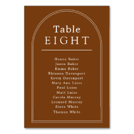 Bordsnumrets sittande terracotta-båge bordsnummer