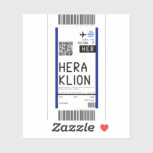 Bordspass till Heraklion (HER) Klistermärken