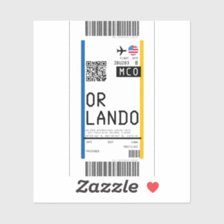 Bordspass till Orlando (MCO) Klistermärken