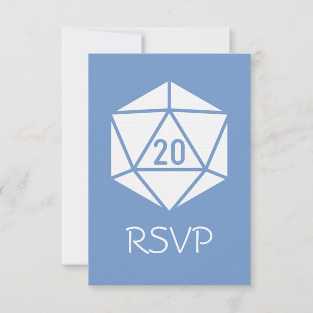 Bordsskick i Periwinkle RSVP-kort OSA Kort (Framsida)